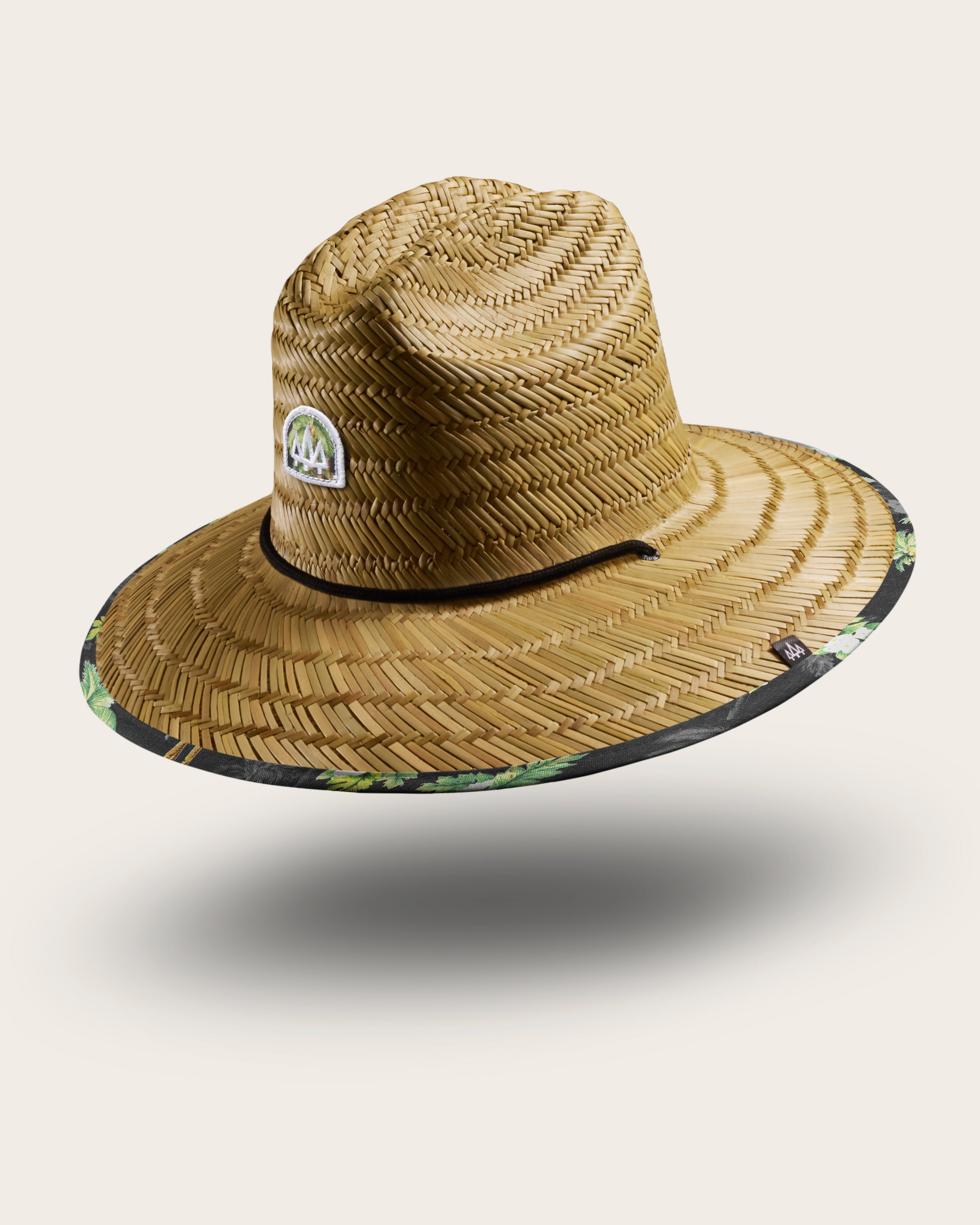 Life Guard Hat  Palm Leaf Lifeguard Hat with Chin Cord