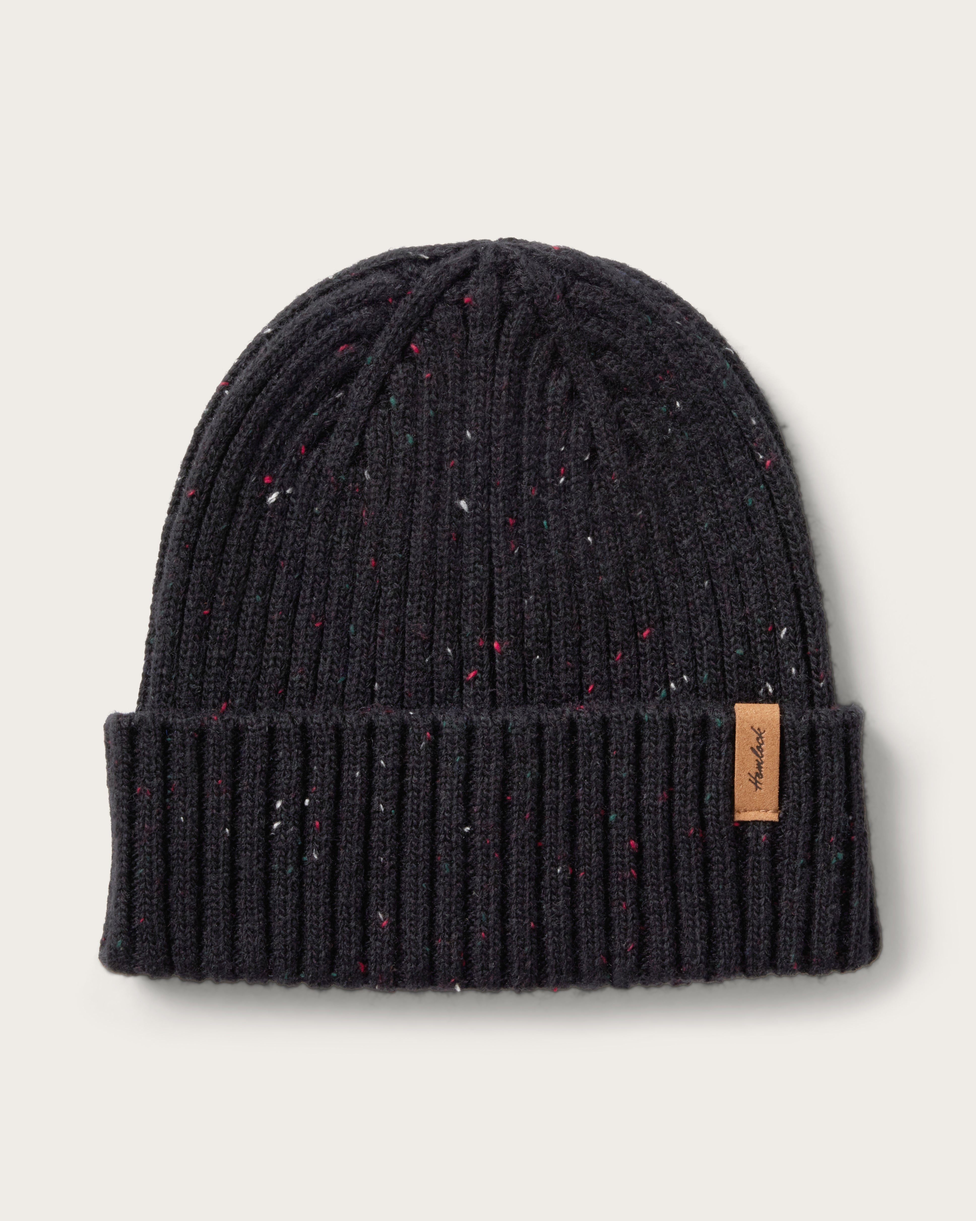 Hemlock Hawthorne Fleck Beanie in Black