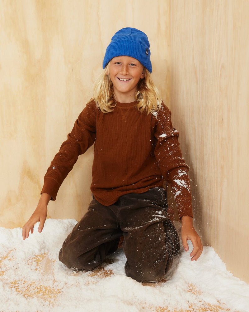 Kids Ranger Beanie in Cobalt