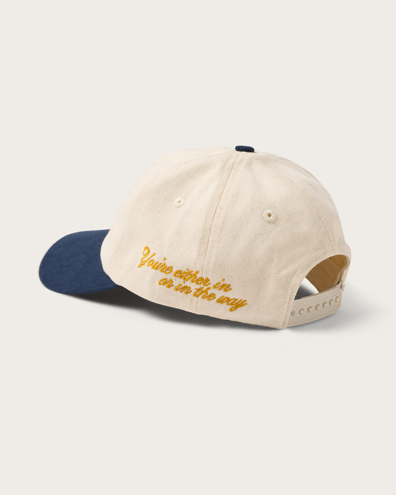 Hemlock Bozeman Dad Hat in Navy side view