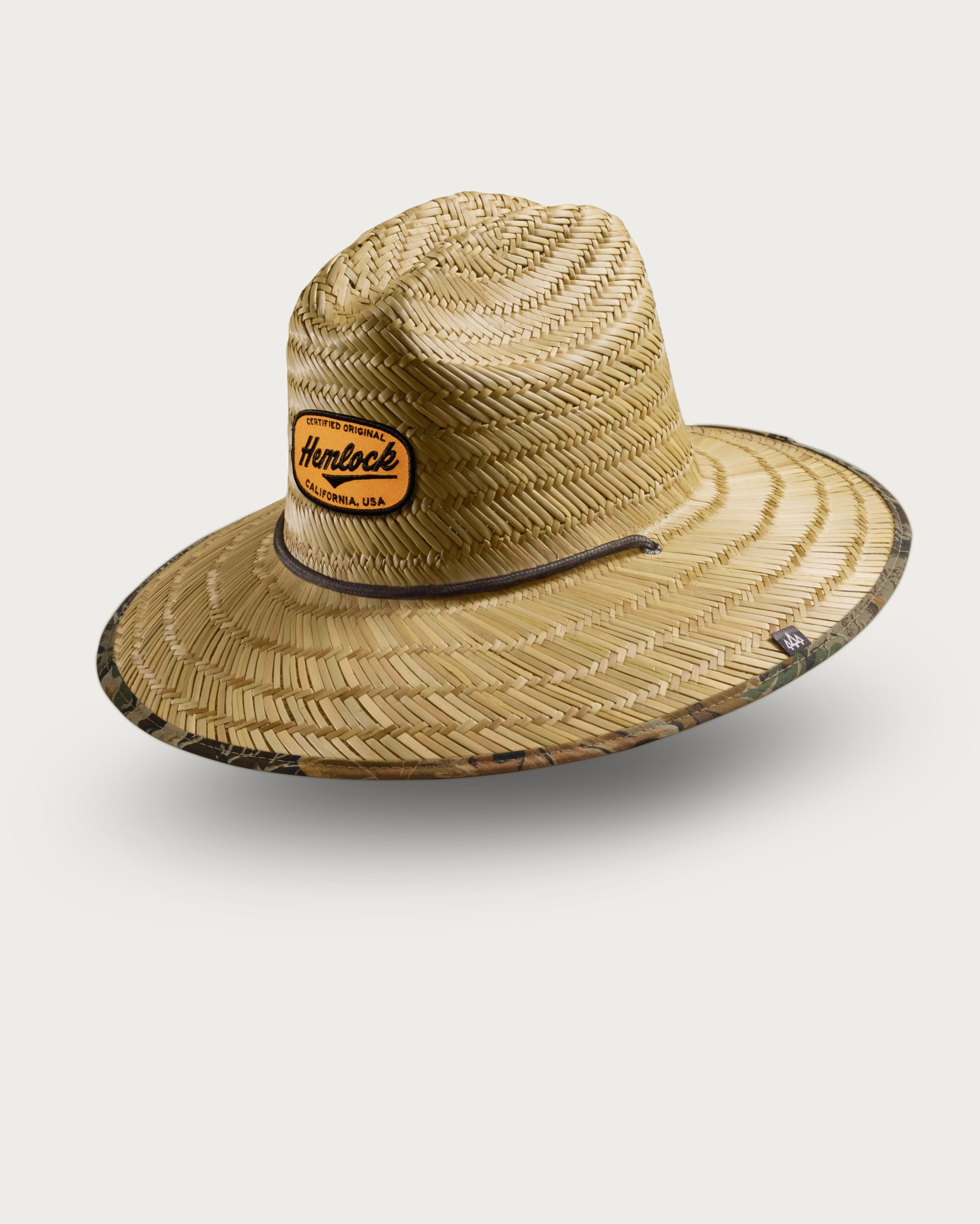 Hemlock UPF50+ Lifeguard Straw Hat Realtree® Advantage Camo print side view