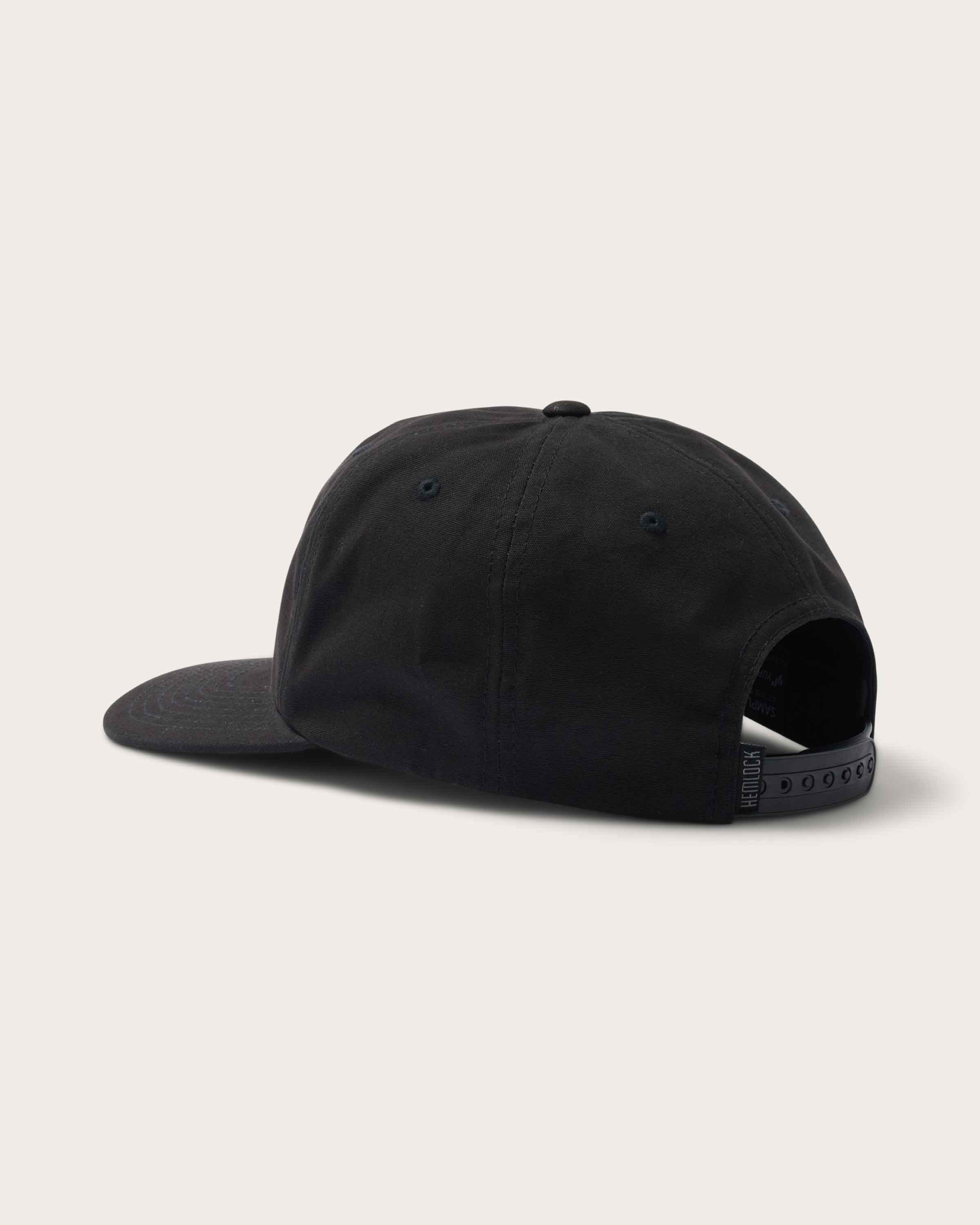 Hemlock Alden Baseball Hat in Black back view