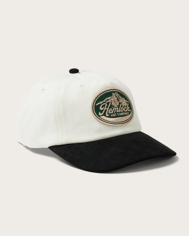 Hemlock Alpine Baseball Hat in Chalk color side view