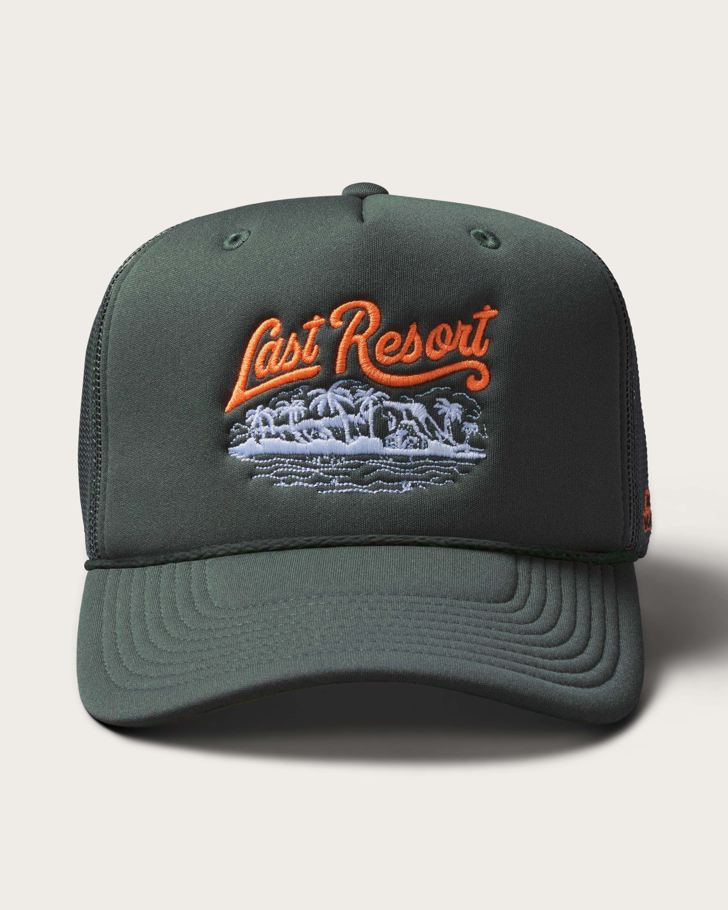 Last Resort Foam Trucker in Olive