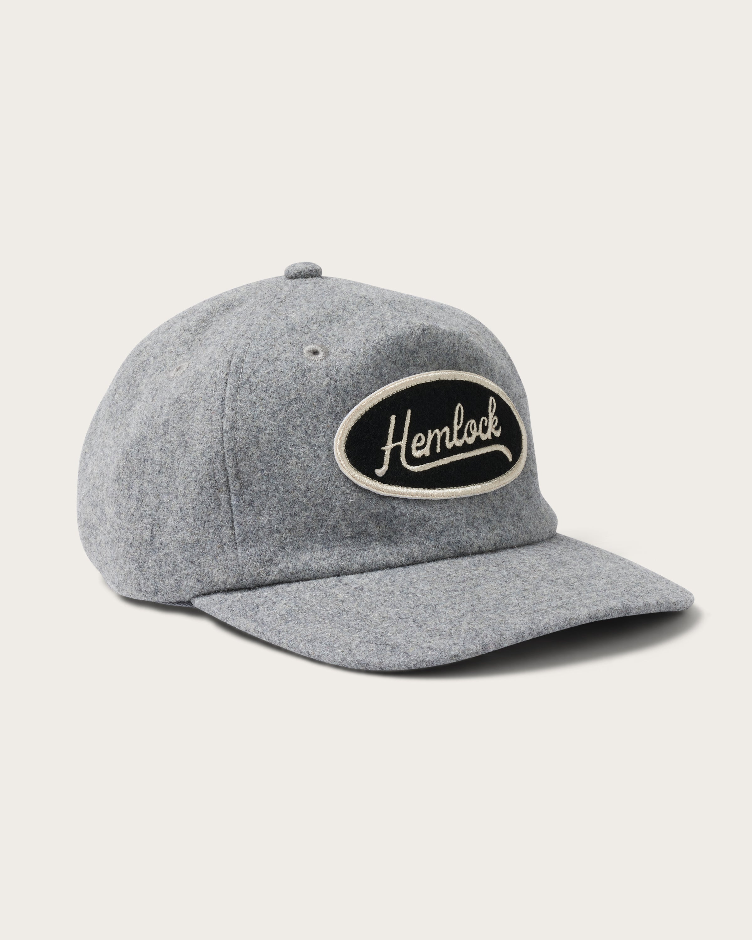 Hemlock Lynwood Baseball Hat in Grey  side view