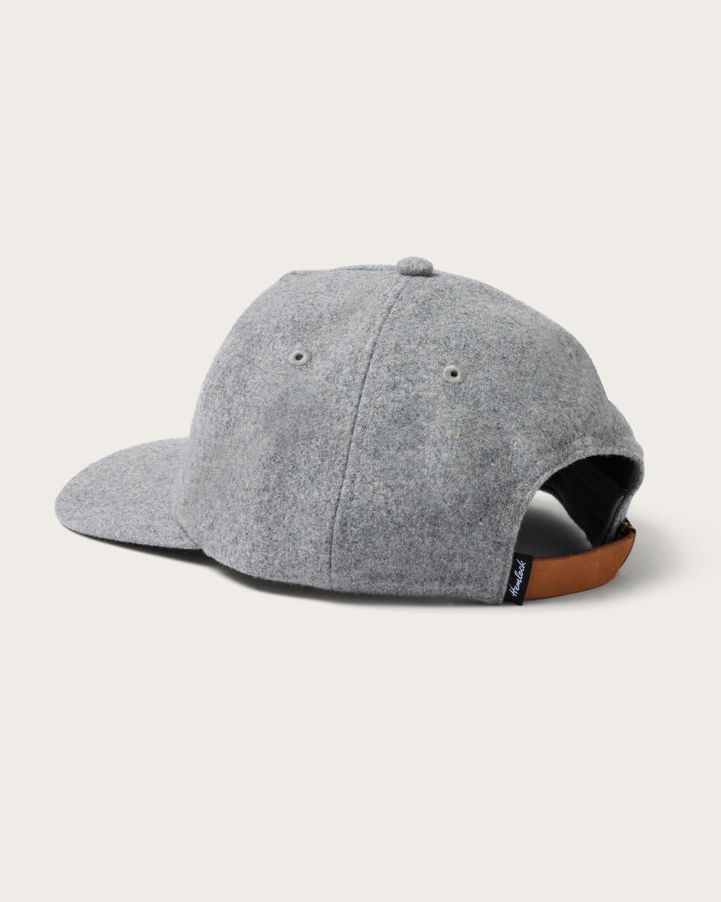 Hemlock Lynwood Baseball Hat in Grey  back view