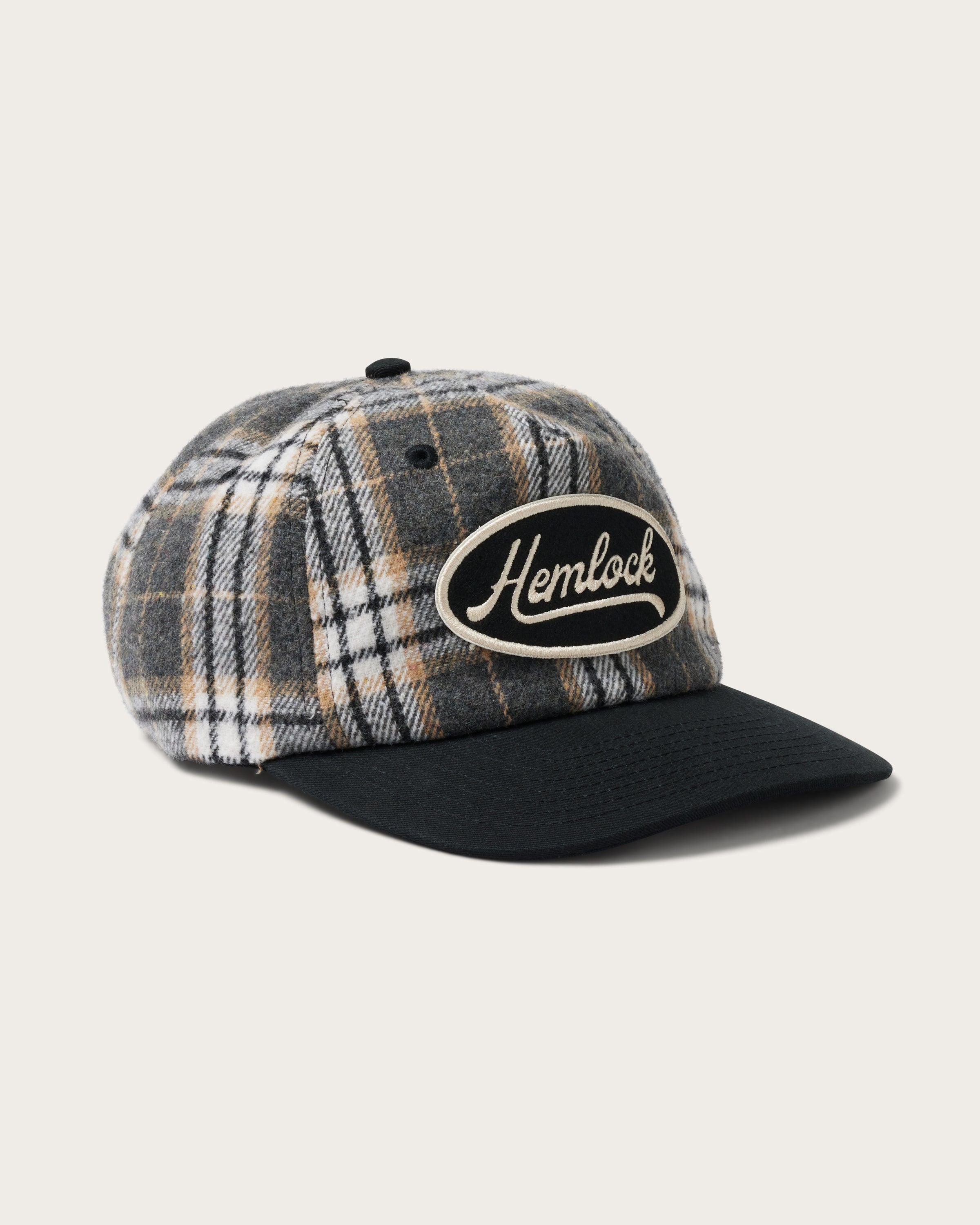 Hemlock Lynwood Baseball Hat in Plaid  side view