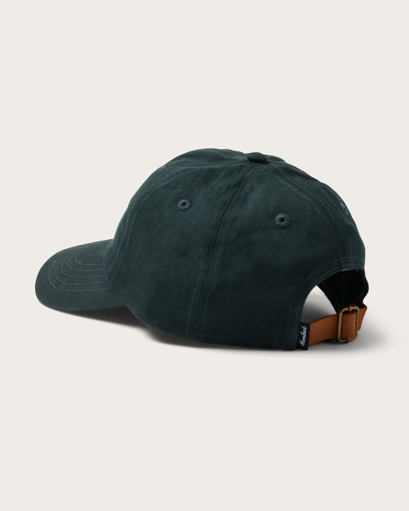 Hemlock Meadows Dad Hat in Forest Green back view