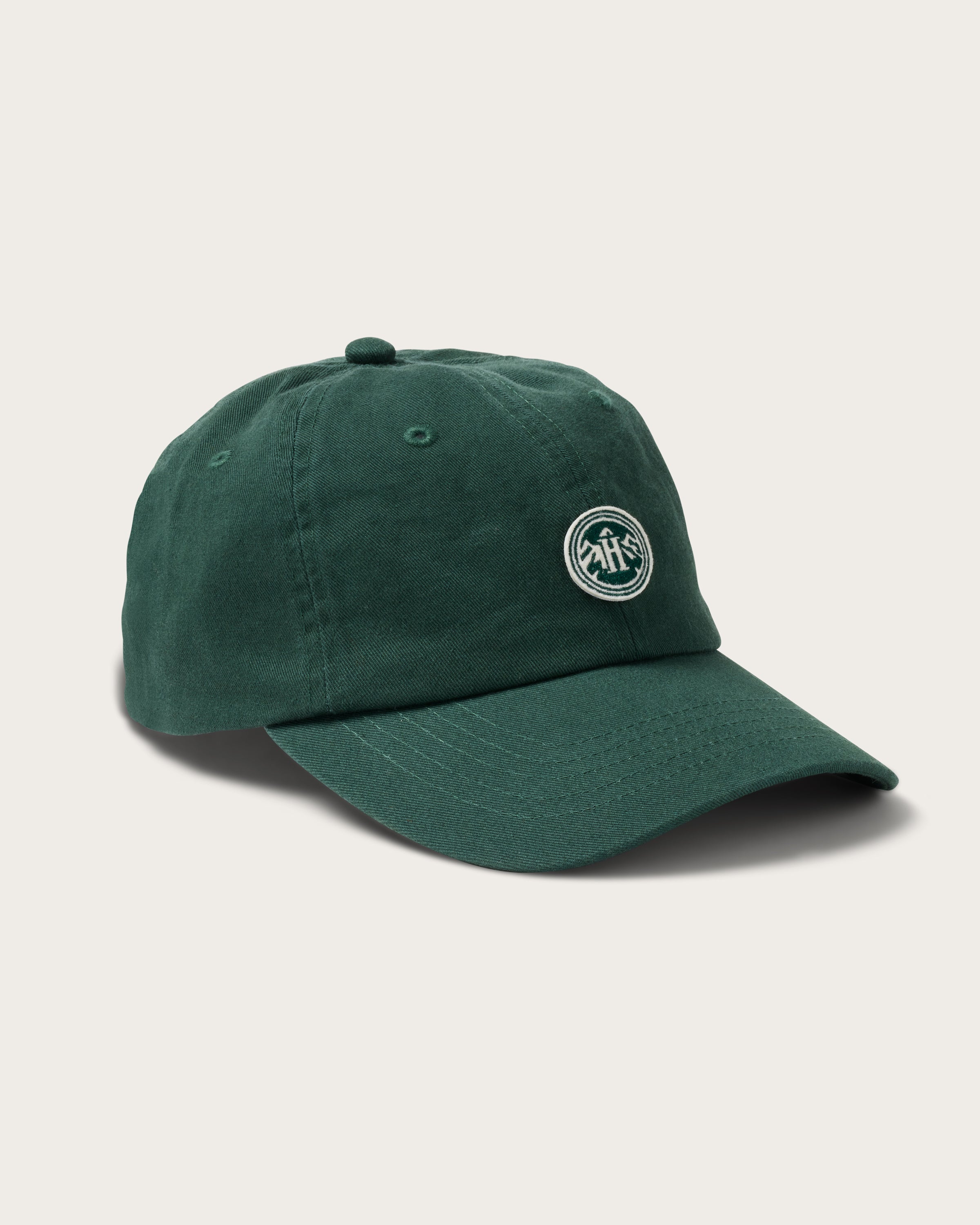 Hemlock Peak Dad Hat in Emerald side view