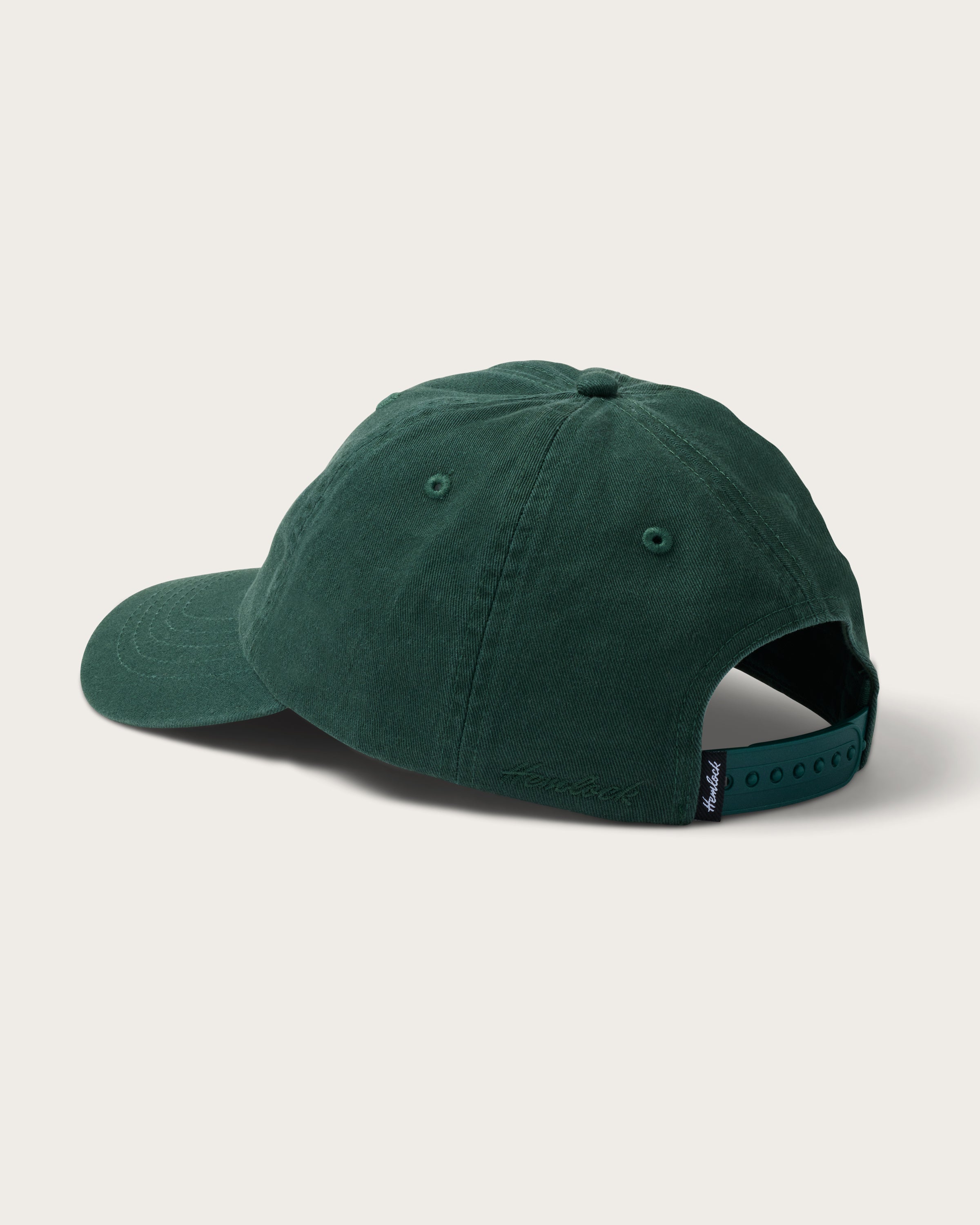 Hemlock Peak Dad Hat in Emerald back view