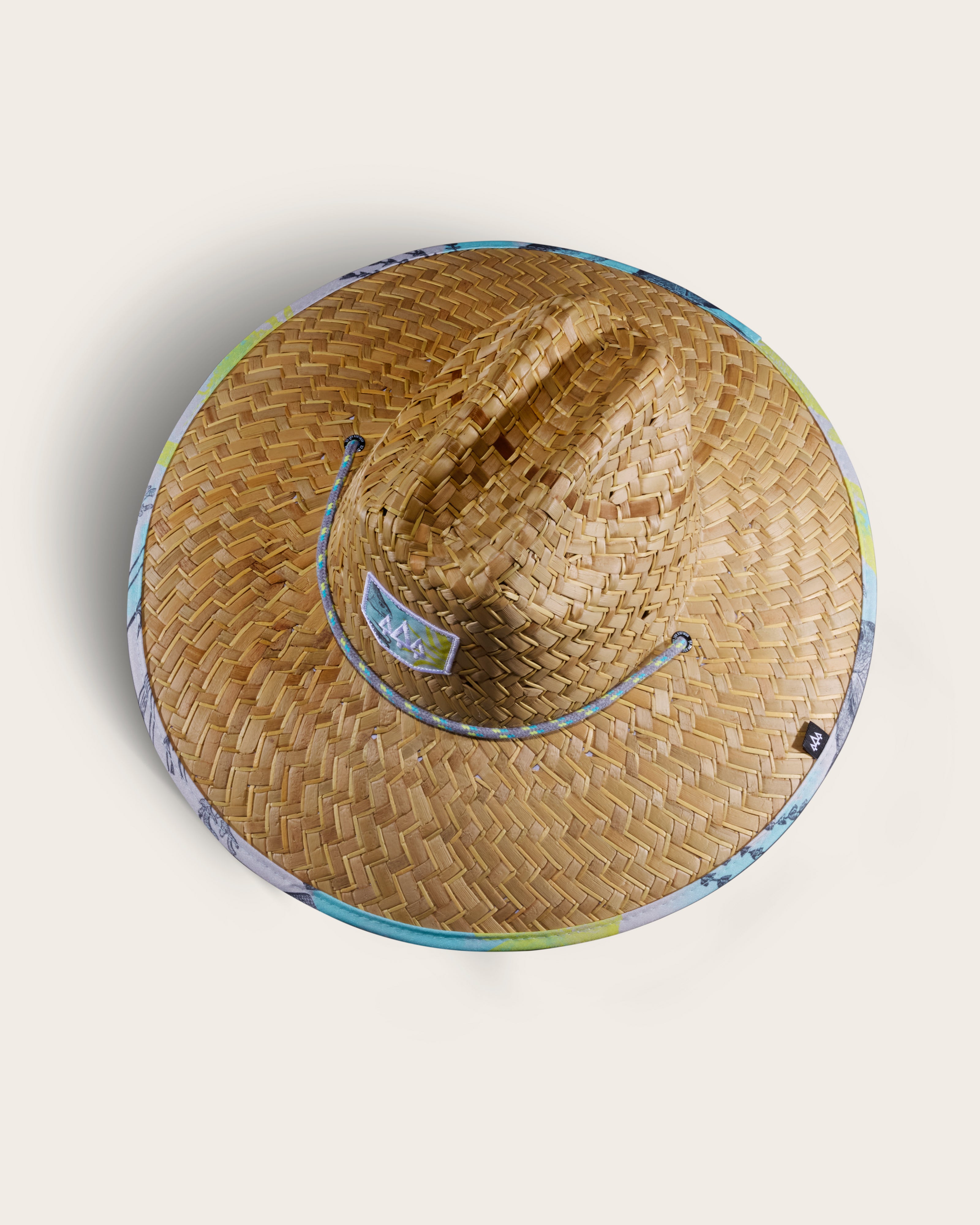 Men's Straw Sun Hat Dolphin Fish Sun Hat with Fabric Pattern Print  Lifeguard Hat For, Beach, Ocean, Boating, Fishing, and Outdoor, Summer,  Fits All