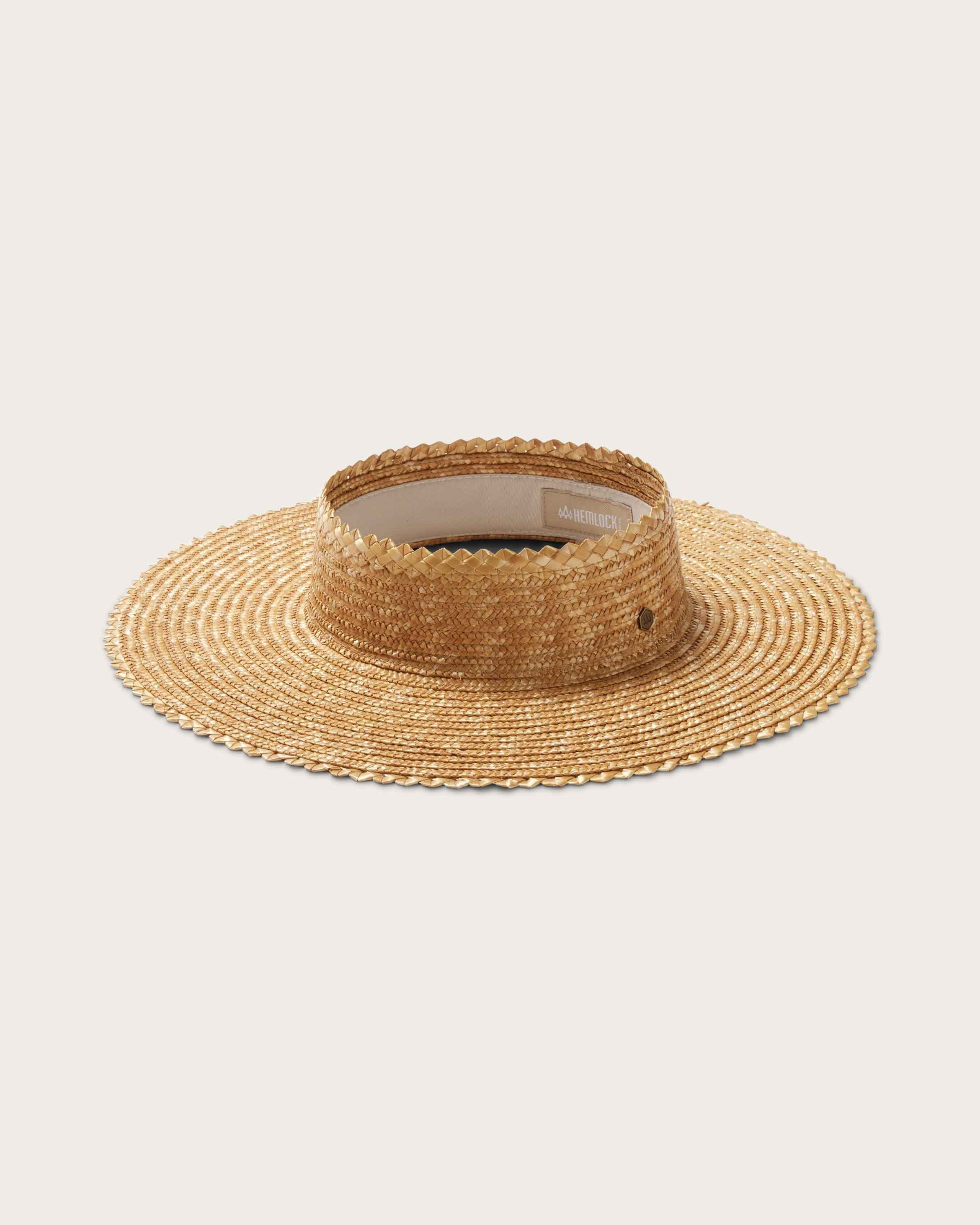 Hemlock Tropez Straw Visor in Honeycomb